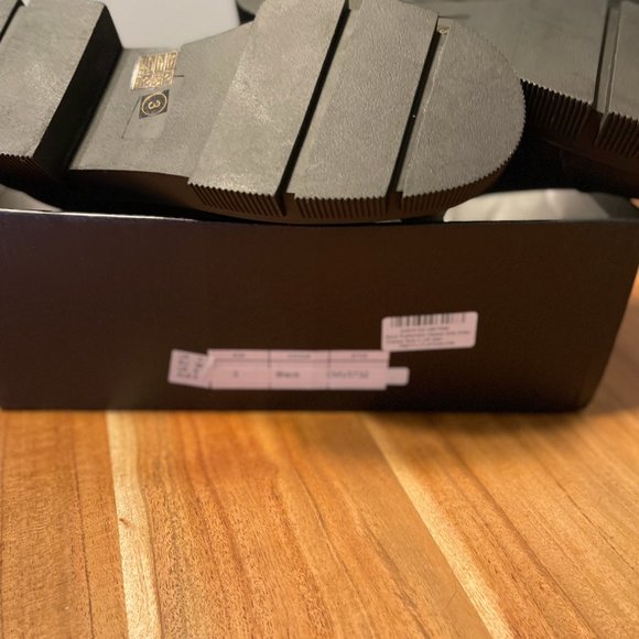 Black Rubberised Cleated Sole Ankle Chelsea Boot - Picture 9 of 10